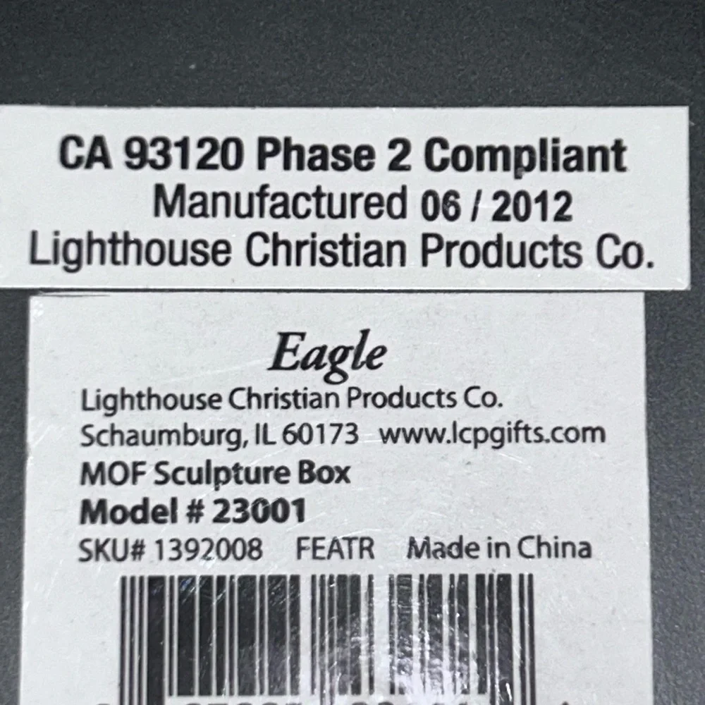 50%offw❤️ Lighthouse Christian Products Soar  Wood Sculpture Plaque Box HG103